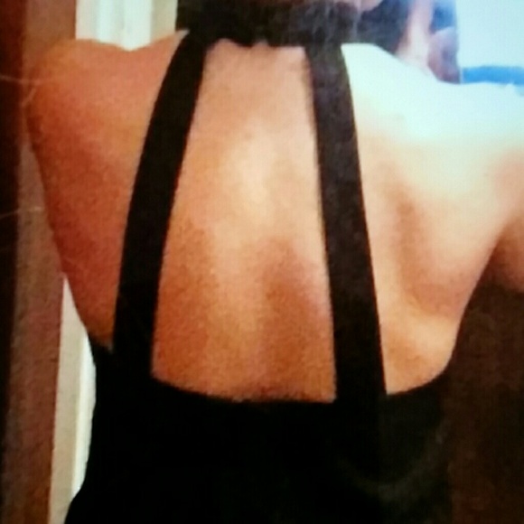 High Neckline sleeveless top, black, S - Picture 5 of 5